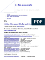 Hidden Wiki Tor .Onion Urls Directories