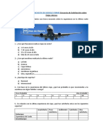 Encuesta de Satisfacción Sobre Viajes Aéreos