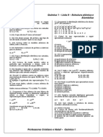 Quimica I - Lista II - Estrutura Atômica-2