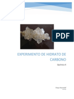 Experimento Hidratos de Carbono