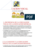 EDUCACION VOCAL 3ro