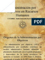 Trabajo 6. Administración Por Objetivos en Recursos Humanos