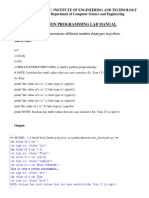 Python Programming Lab Manual: 1. Write A Program To Demonstrate Different Number Datatypes in Python