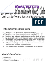 Unit-I Software Testing Background-1