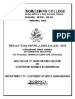 R2018-BE-CSE-I-VIII Sem-Curriculum and Syllabi