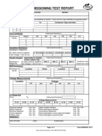 LV Cable Commissioning Test Report