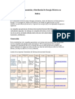 Generación Transmisión y Distribución de Energía Eléctrica en BOLIVIA