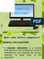 Computer History: Kristianne Aleza Marie L. Javier Instructor