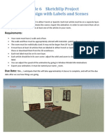 Grade 6 Sketchup Project Room Design With Labels and Scenes