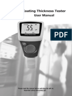 Coating Thickness Tester: User Manual