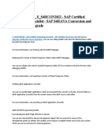 The Ultimate C - E - S4HCON2022 - SAP Certified Technology Specialist - SAP S4HANA Conversion and SAP System Upgrade