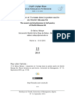 DR Saliou Ndiaye, L'ascension Et L'ivresse Dans La Poésie Soufie de Cheikh Moussa Kâ