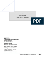 Controlador Programável MPC4004 Ref. 3-0019.210 Manual Rev. 2.10 Agosto/2001