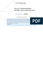 Authentification Centralisee Sso Cas