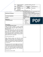 Teacher Learning Area Teaching Date & Time Quarter: Grades 1 To 12 Daily Lesson LOG