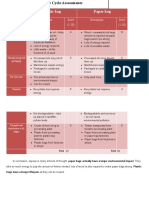 LCA - Paper Vs Plastic Student Sheet