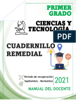 1° Biologia - Cuadernillo Remedial - Docente