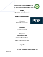 Entorno Macroeconómico - Política Económica