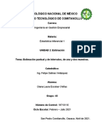 Estadística Inferencial - Estimación Puntual y de Intervalos