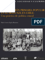 Libro. Educacion Primaria Popular Siglo XIX Chile