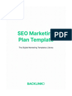 Seo Marketing Plan Template