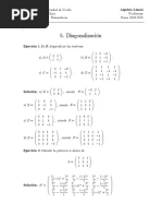 5 Ejercicios - Diagonalizacion