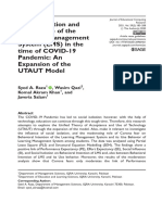 Social Isolation and Acceptance of The Learning Management System (LMS) in The Time of COVID-19 Pandemic: An Expansion of The UTAUT Model