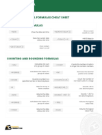 Excel CheatSheet The Microsoft Excel Formulas Cheat Sheet