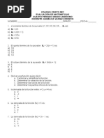 Evaluación Semestral Ii 11° Matematicas