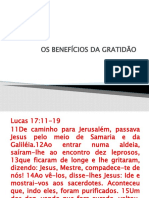 Benefício Da Gratidão e Alguns Motivos Pelos Quais A Gratidão É Importante Na Vida Cristã