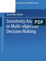 Sensitivity Analysis in Multi-Objective Decision Making: David Rios Insua