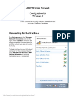 JMU Wireless Network: Configuration For Windows 7