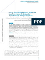 SG1-03 Outils - Pour - Lelaboration - Et - La - Gestion - Des - Formulaires - de - Demande - Dexamens - de - Biologie - Medicale