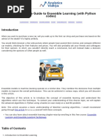 A Comprehensive Guide To Ensemble Learning (With Python Codes)