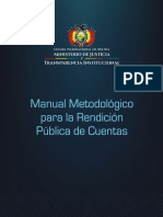 Manual Metodológico para La Rendición Pública de Cuentas