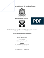 Simulador Solar para El Diseño de Vivienda de Interes Social en La Zona Media y Zona Centro de San Luis Potosi. Sem. Arj. 11