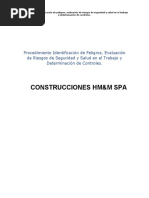 Procedimiento Identificación de Peligros CONSTRUCCIONES HM&M SPA, ENERO 2021