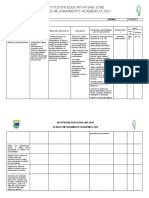 Plan de Mejoramiento 2021 Matematicas Primero