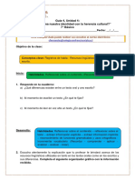 7° Unidad 4, Guía 4 - La Identidad Cultural