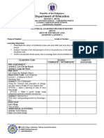 Grade 8-Q1-Arts-Learners Progress Report