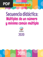 Secuencia Didáctica:: Múltiplos de Un Número y Mínimo Común Múltiplo