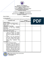 Grade 10 Q1-Music-Learners Progress Report