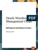 Oracle Warehouse Management Cloud: Web Reports Gen2 Report Creation