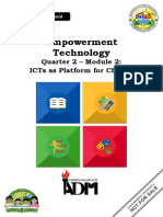 Etech - q2 - Mod2 - ICTs As Platform For Change