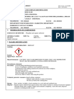 Material Safety Data Sheet: Substance or Mixture