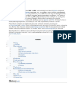 History: Polyurethane (Often Abbreviated PUR and PU) Is A Commonly Encountered