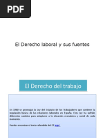 El Derecho Laboral y Sus Fuentes