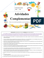 Atividades Complementares - 3° Ano - Maio