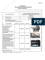 SSF Form 02 Shared Service Facilities (SSF) Project Project Proposal