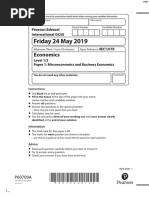 June 2019 (R) QP - Paper 1 Edexcel Economics IGCSE454546